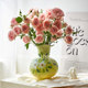 New Chinese style hand-painted ceramic vase ornaments, living room flower arrangements, high-end light luxury style home decorations, housewarming gifts