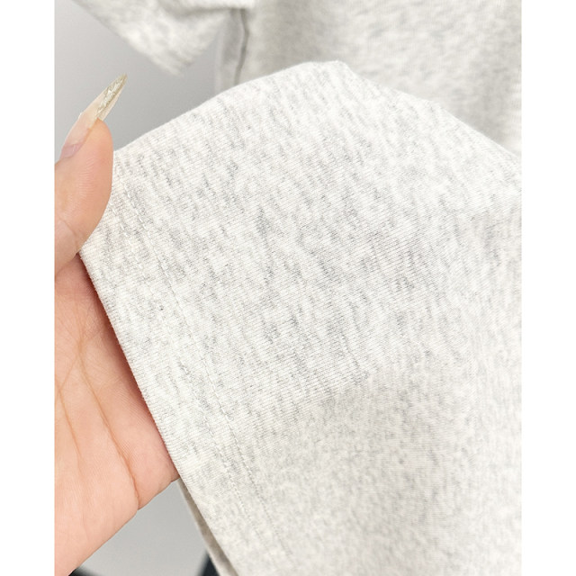 2025 summer new design V-neck front shoulder short-sleeved T-shirt for women with slimming and flesh-covering basic versatile top