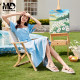 Saturday summer thick-soled women's sandals wear small heightened sandals outside
