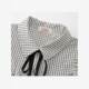 Design-sensory bow polo collar doll shirt top for women plaid ruffles to make them look slim short-sleeved T-shirt 2025 new style