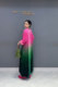 2025 summer new velvet dress tied dyed color Chinese long skirt elegant lady loose fashion large size women's clothing