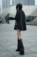 2025 summer new denim jacket long sleeve heavy-duty patch printing grinding and washing old versatile casual women's clothing
