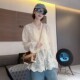 French high-end mid-length V-neck lace shirt for women in spring 2025 new fashionable and popular super beautiful shirt