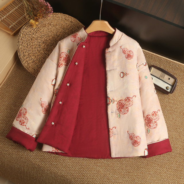 Young mother's clothing autumn and winter new light national style cotton clothing middle-aged and elderly women's clothing warm cotton jacket jacket new Chinese style cotton clothing