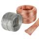 Copper braided copper ground wire tinned flat copper soft connection conductive tape bridge jumper 10/25 square