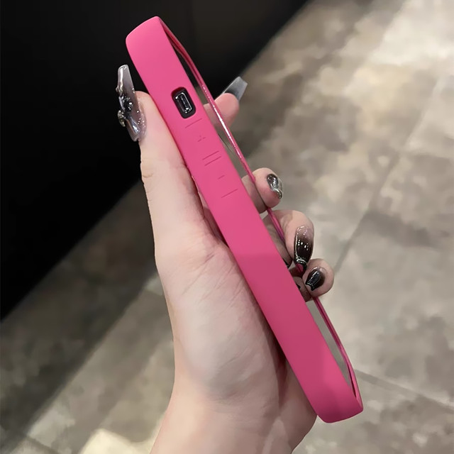 Rose red macaron K11 suitable for OPPO Reno14/13/12 mobile phone case 9pro+ solid color 10/Find X8S+/A2 dopamine A72/5 anti-fall 6 airbags X9/7 female 3 silicone A1x