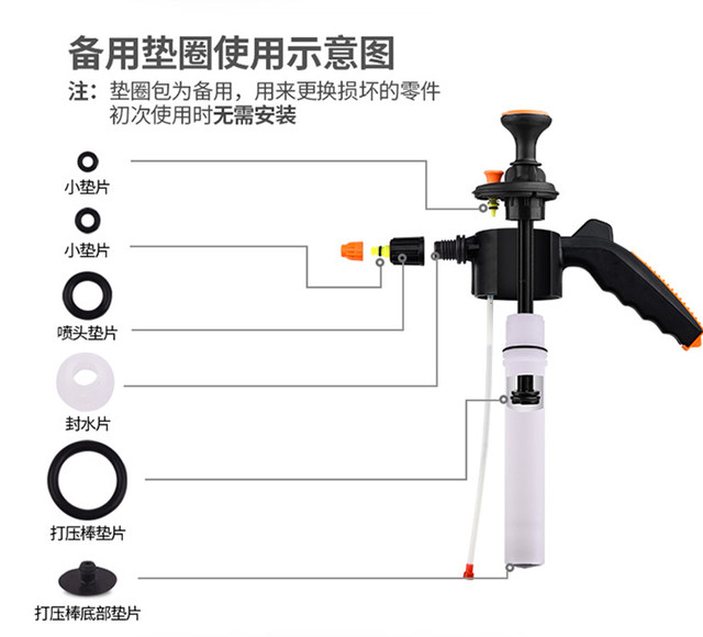 Shenbang gardening watering can head nozzle accessories gardening pressure nozzle adjustable handheld sprayer