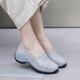 Leather hole shoes for women new summer mother shoes hollow sandals loafers wedge sandals casual shoes sports shoes