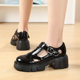 Genuine leather thick sole sandals for women new 2025 toe thick high heels for women summer hollow sponge cake shoes small single shoes