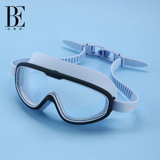 BE van der An children's goggles high definition anti-fog waterproof large frame swimming diving glasses boys and girls swimming goggles