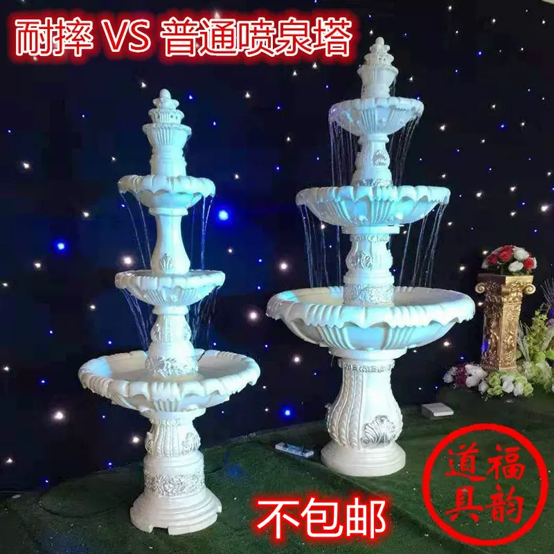 欧式多层罗马柱花盆婚庆喷泉花园别墅酒店影楼喷水池婚庆道具 欧式多层罗马柱花盆婚庆喷泉花园别墅酒店影楼喷水池婚庆道具