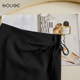 
One-piece lace-up skirt for women's summer short skirt 2025 new high-waisted slim and small person with anti-exposure hip-covering skirt