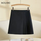 Gray pleated skirt for women in summer 2025 new suit short skirt high waist slim A-line small commuter skirt
