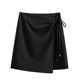 
One-piece lace-up skirt for women's summer short skirt 2025 new high-waisted slim and small person with anti-exposure hip-covering skirt