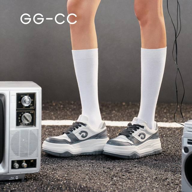 GG-CC thick-soled casual sneakers (girls) 25/10/15