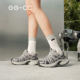 GGCCins style retro old bundled dad shoes gray 2025 autumn new thick-soled casual shoes women's shoes