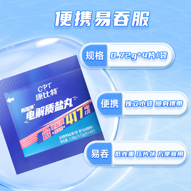 Konbit Electrolyte Salt Pill Marathon Running Cramp Endurance Cycling Outdoor Sports Supply Energy Glue