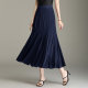 Switching fishtail design feels smooth and elegant chiffon skirt female summer high waist A -shaped thin bloom skirt