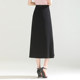 Retro Chinese style slit suit skirt for women 2025 summer thin high-waisted temperament slim straight hip long skirt