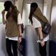 Hat hooded women's vest short autumn new version 2024 Korean version retro loose little man, shoulder, shoulders wear horse clip