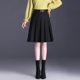 Pleated skirt women's short skirt spring and autumn 2025 new high-waisted slim A-line skirt commuting high-waisted suit skirt mid-skirt