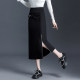 Straight skirt for women in spring and autumn 2025 new design zipper slit one-step skirt to make them look slim and high waist hip mid-length skirt
