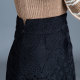 Lace skirt women's skirt 2025 new spring and autumn mid-skirts look slim and high waist hip skirt mid-length commuting one-step skirt