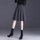 Pleated skirt women's short skirt spring and autumn 2025 new high-waisted slim A-line skirt commuting high-waisted suit skirt mid-skirt