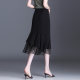 Irregular slim chiffon fishtail skirt for women in summer skirt for mid-length mesh splicing hip-pack skirt one-step skirt