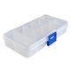 10 grid transparent plastic jewelry earrings storage box Portable hand jewelry box organic