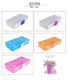 10 grid transparent plastic jewelry earrings storage box Portable hand jewelry box organic