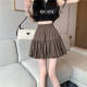 New summer versatile slim cake skirt large size fat girl 300Jin [Jin equals 0.5 kg] A-line skirt design high-waisted short skirt