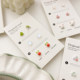 Bio-porcelain ear piercing earring set, cute student sleep-free anti-allergic earrings, women's ceramic anti-blocking earrings
