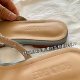 Reserved money! Ning Yizhuo's same style blue rivet one-word sandals for women summer mesh infrared wear flat bottom open toe sandals