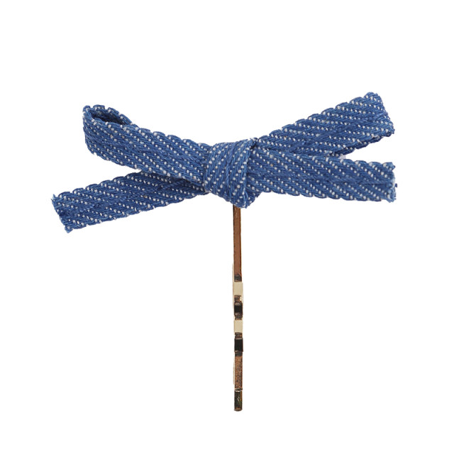 2 packs Korean denim hairpin baby girl sweet and cool cute hairpin children's bangs clip one-length headdress