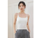 Modal beautiful back traceless small suspender vest for women ice ribbon chest pad short inner bottom strap strap underwear top
