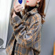 Thickened and furry plaid shirt for women in spring and autumn 2024 new cardigan jacket large size women's hot top