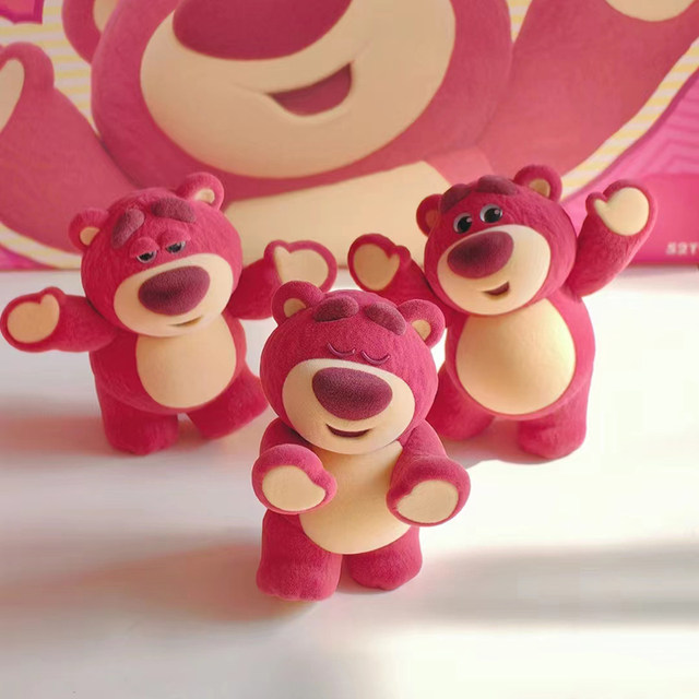 Disney Toy Story Mobilization Series Strawberry Bear IT's Me Blind Box Tide Hands Surrounding Desktop Swing Gifts