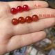 Imitation agate red glass lacquer beads DIY ancient style hair flowers and flowers pendant flower heart bud jewelry accessories
