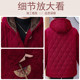 Middle-aged and elderly plus size women's winter clothing velvet cotton jacket fat grandma extra fat belly-covering mother warm cotton clothes thick coat