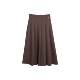 Princess Zilulai folding fan~ versatile mid-length high-waisted A-line pleated skirt 06X