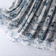 Chinese style commuting retro literary printed silk mulberry silk skirt small midi skirt flowing with flowing