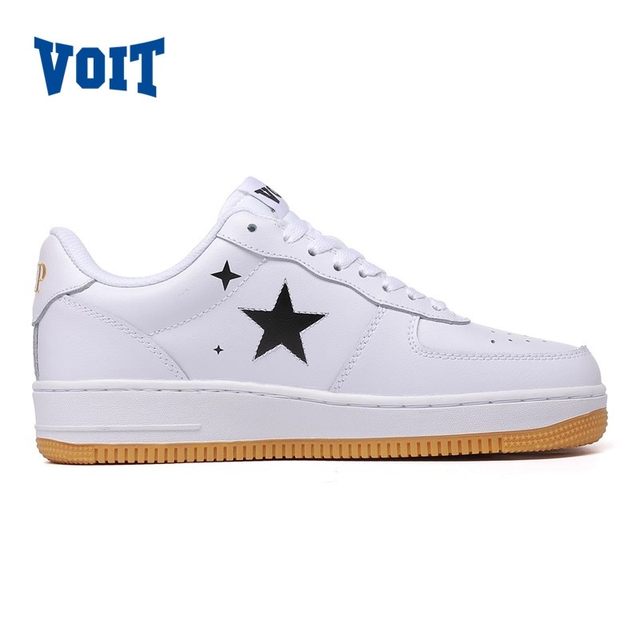 Walter thick-soled elevated cowhide white shoes for men Air Force One autumn and winter trendy casual shoes for couples with the same style sneakers for women