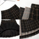 Pleated skirt female autumn and winter hair grid skirt high waist tight large size A -line skirt Short models thin winter skirt
