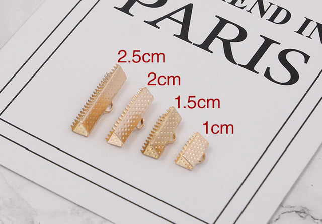 DIY handmade material jewelry accessories tongue tongue buckle Ma Zai clamping flat belt flat line clamp flat leather rope and buckle clip bag