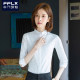 Professional commuting white shirt for women in three-quarter sleeve workwear formal wear business half-sleeved workwear formal wear interview mid-sleeved shirt