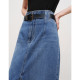 
Ainos Essi's new summer pure cotton simple slit straight retro denim skirt for women 30713510