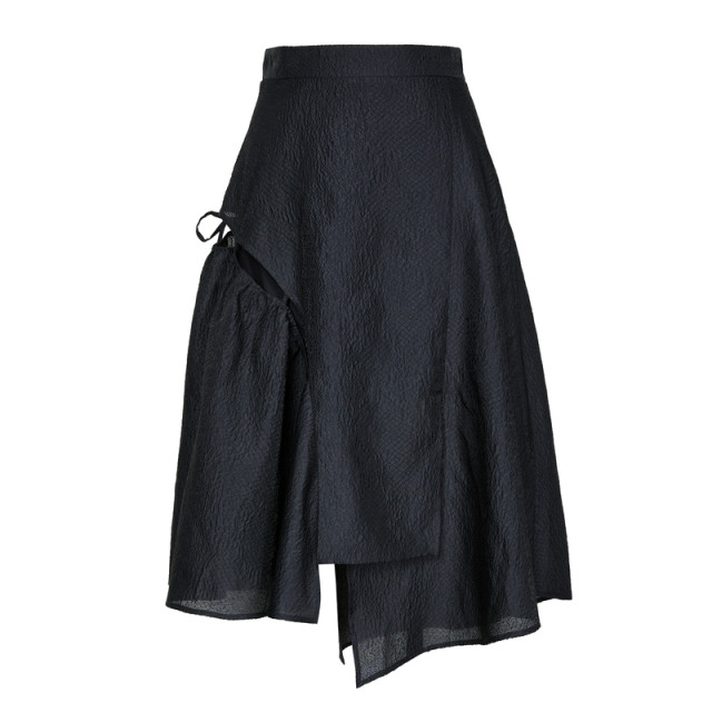 Ainos Essi Spring New Product Casual Commuter Irregular Design High Waist Skirt 20723514