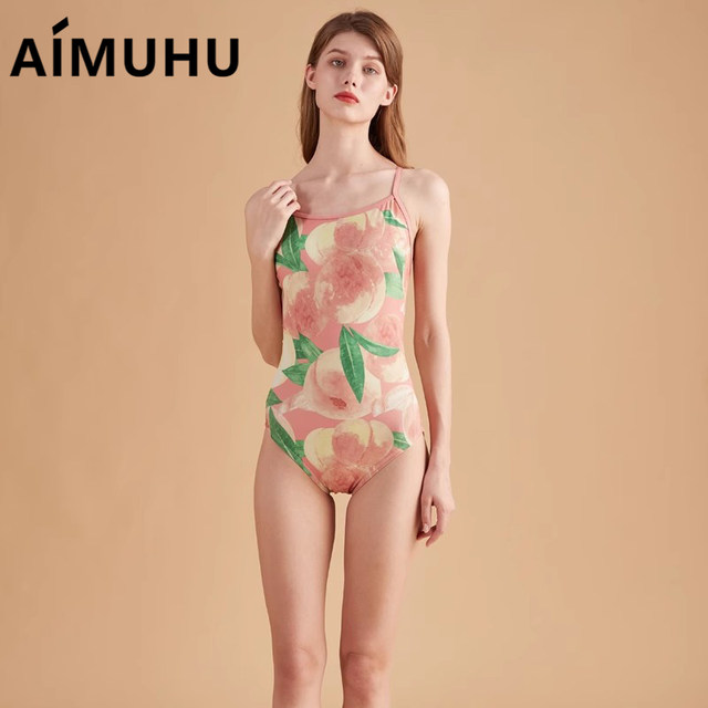 Aimuhu Sweet Pink Cross -type Cross -Triplet Triangle Swimsuit Female casual surfing swimsuit is white
