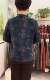Spring new age reduction, loose belly, loose, thin cheongsam shirt, floral long -sleeved large size mother plate buckle bottom shirt